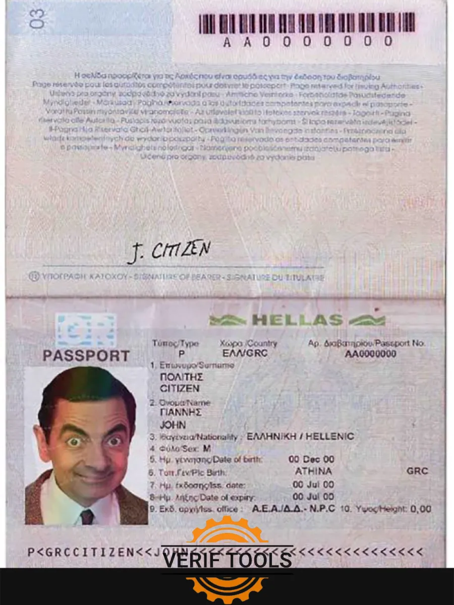 Greece Passport — Passports
