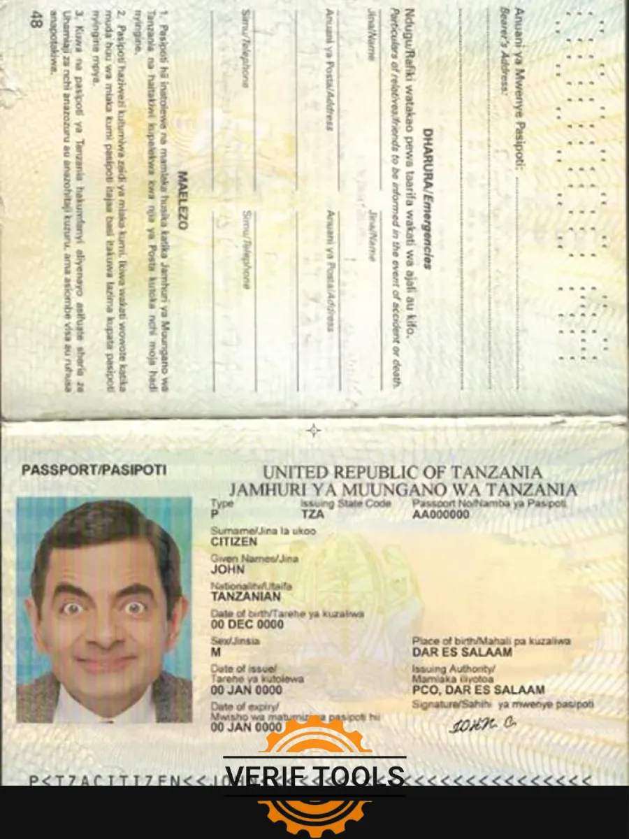 Tanzania Passport — Passports