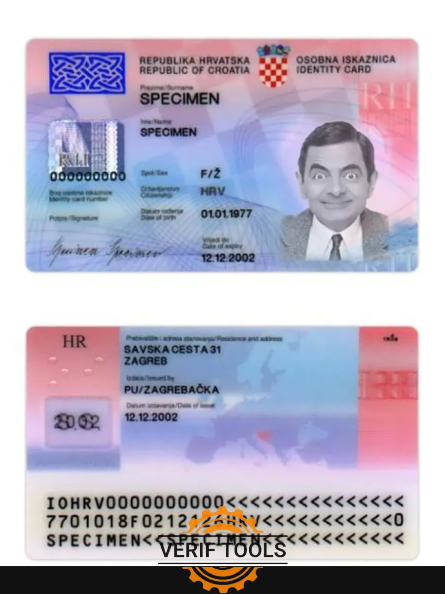 Croatia Identity Card — ID Cards