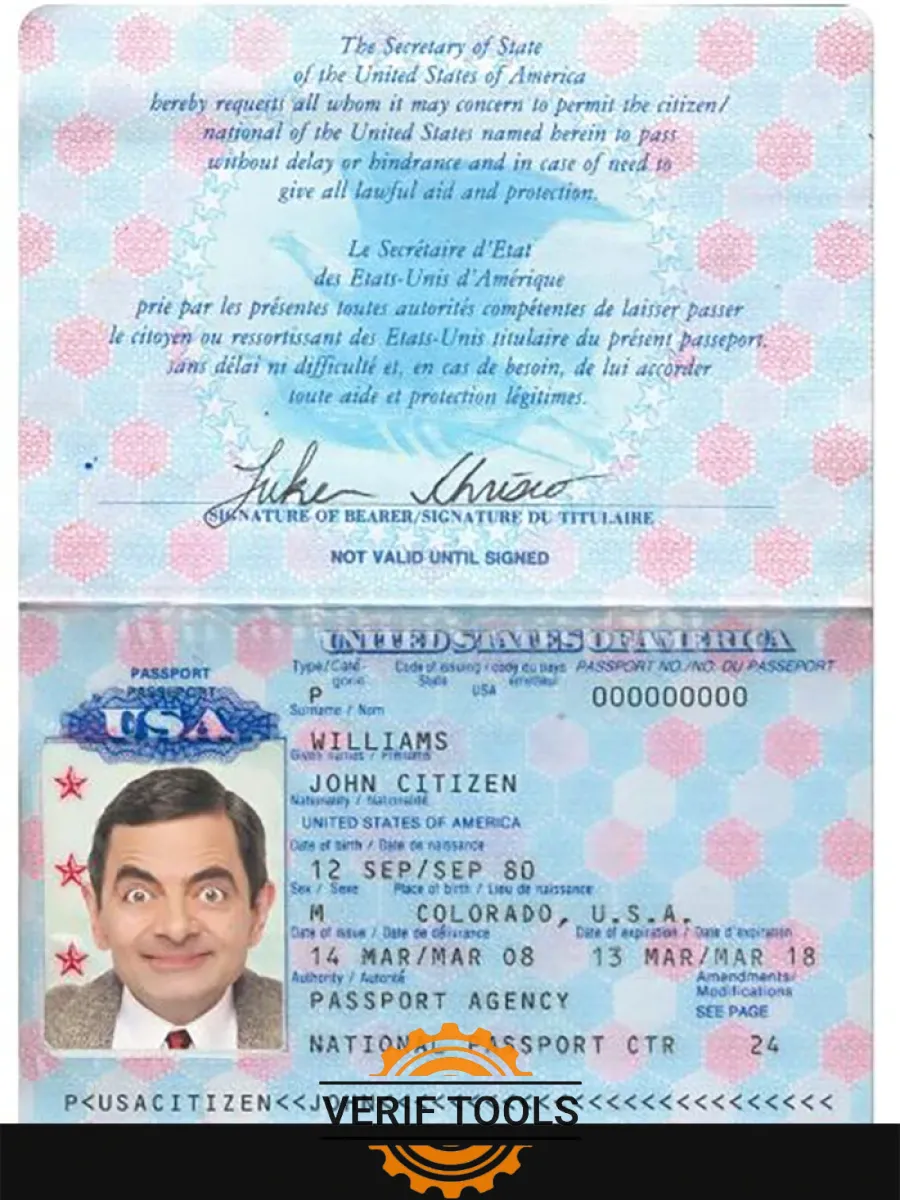 Usa Passport Version 2 — Passports