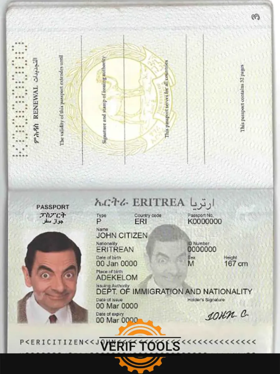 Eritrea Passport — Passports