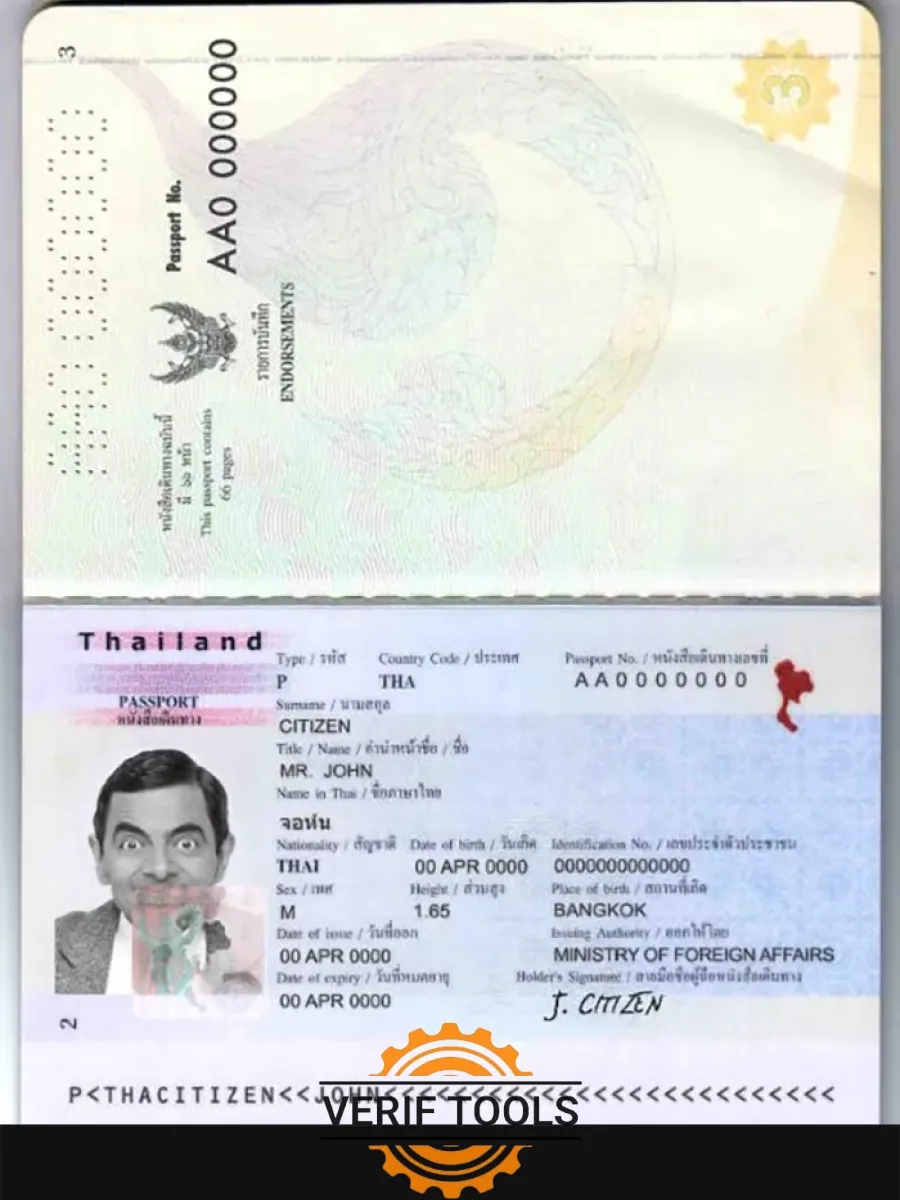 Thailand Passport — Passports
