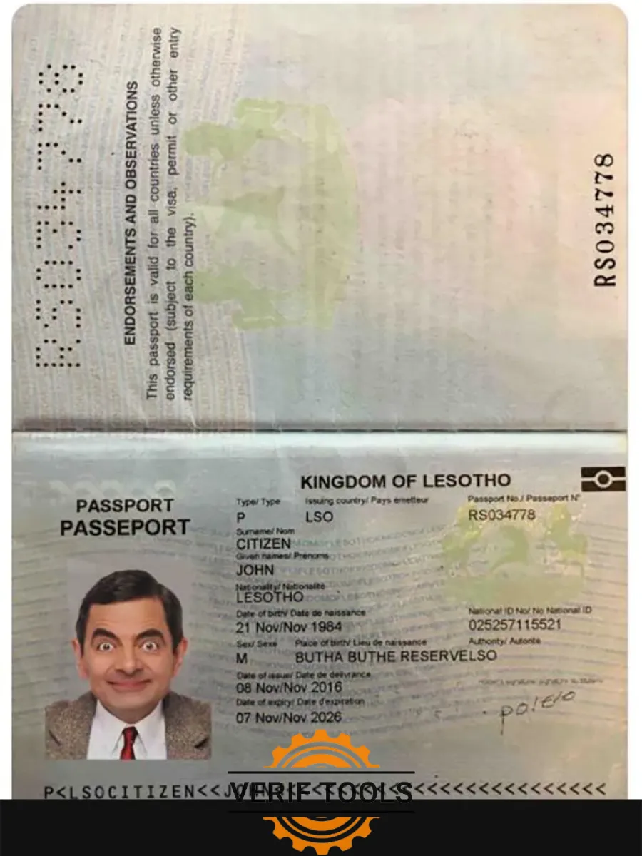 Lesotho Passport — Passports