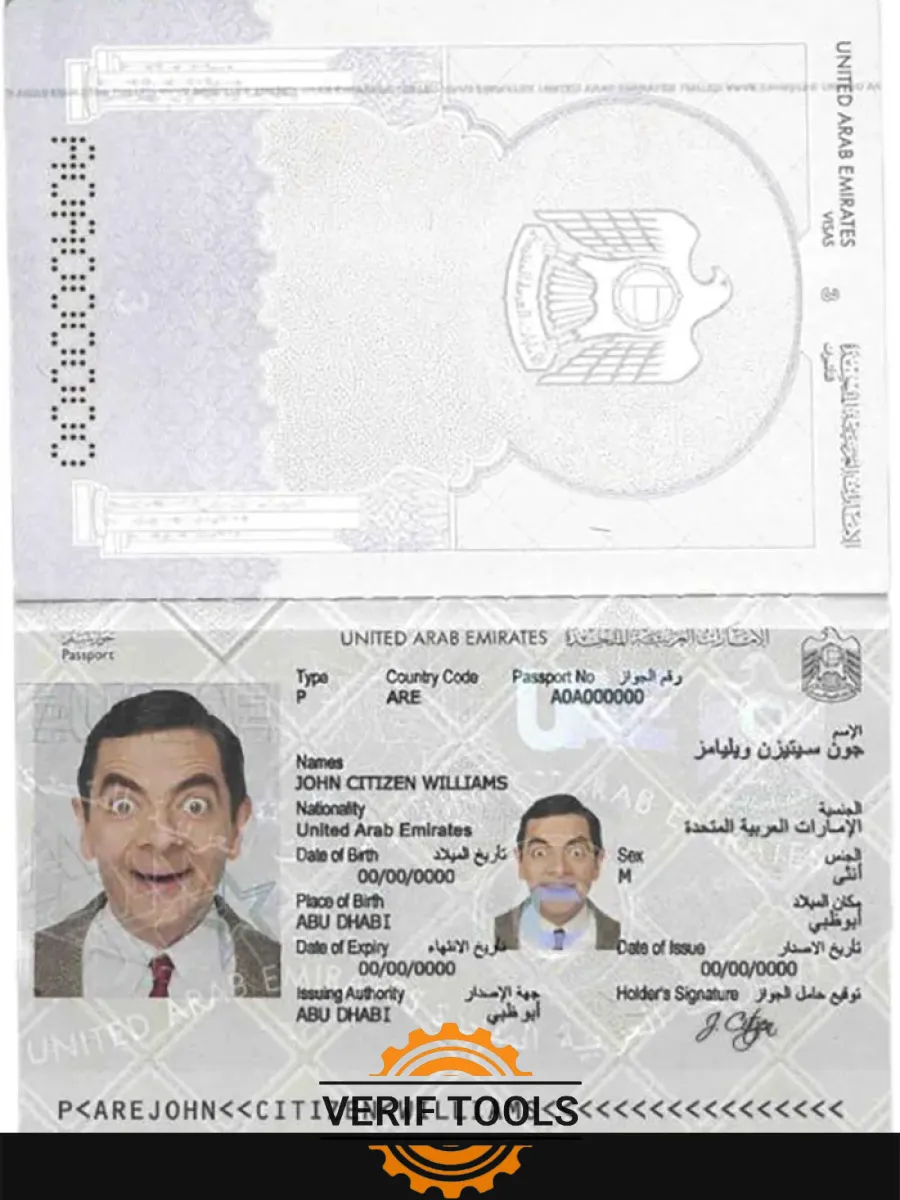 Uae United Arab Emirates Passport — Passports