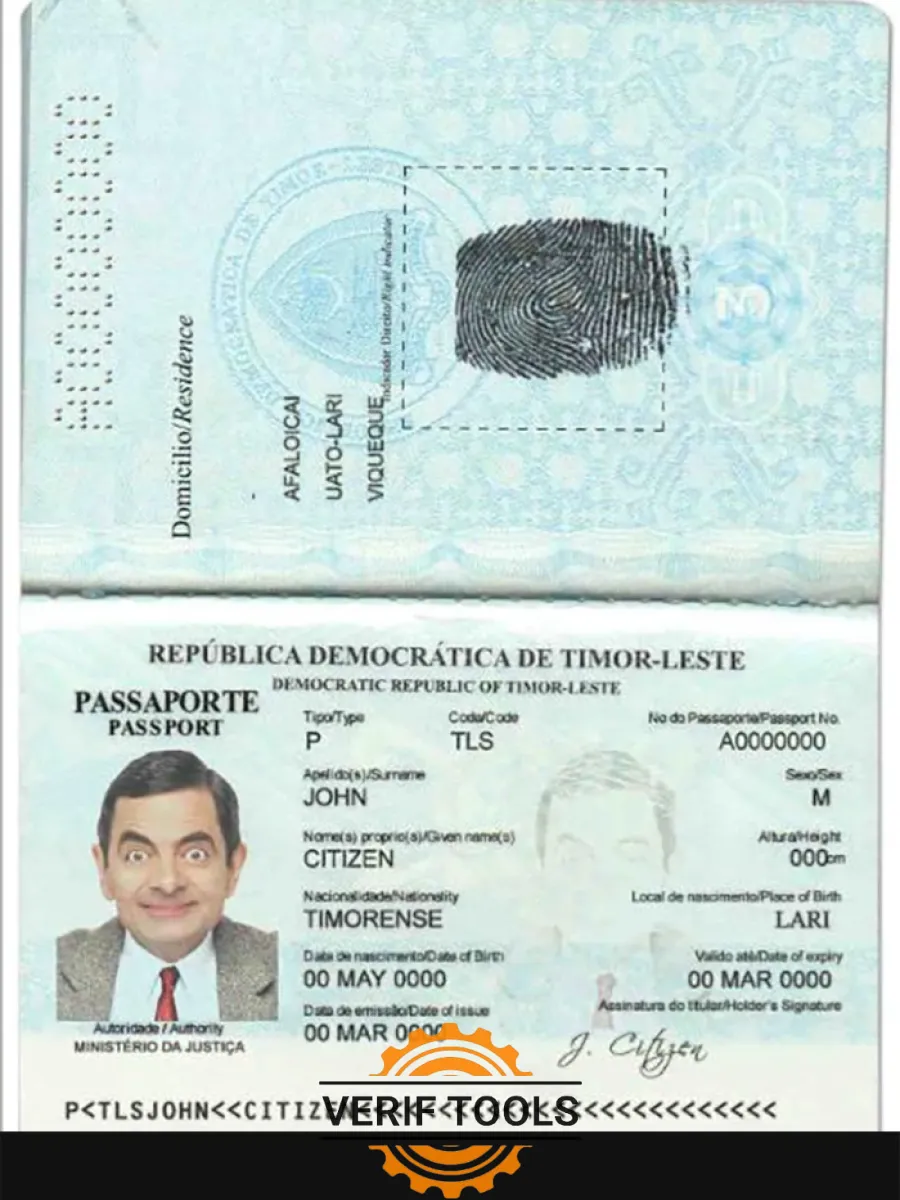 Timor Leste Passport — Passports