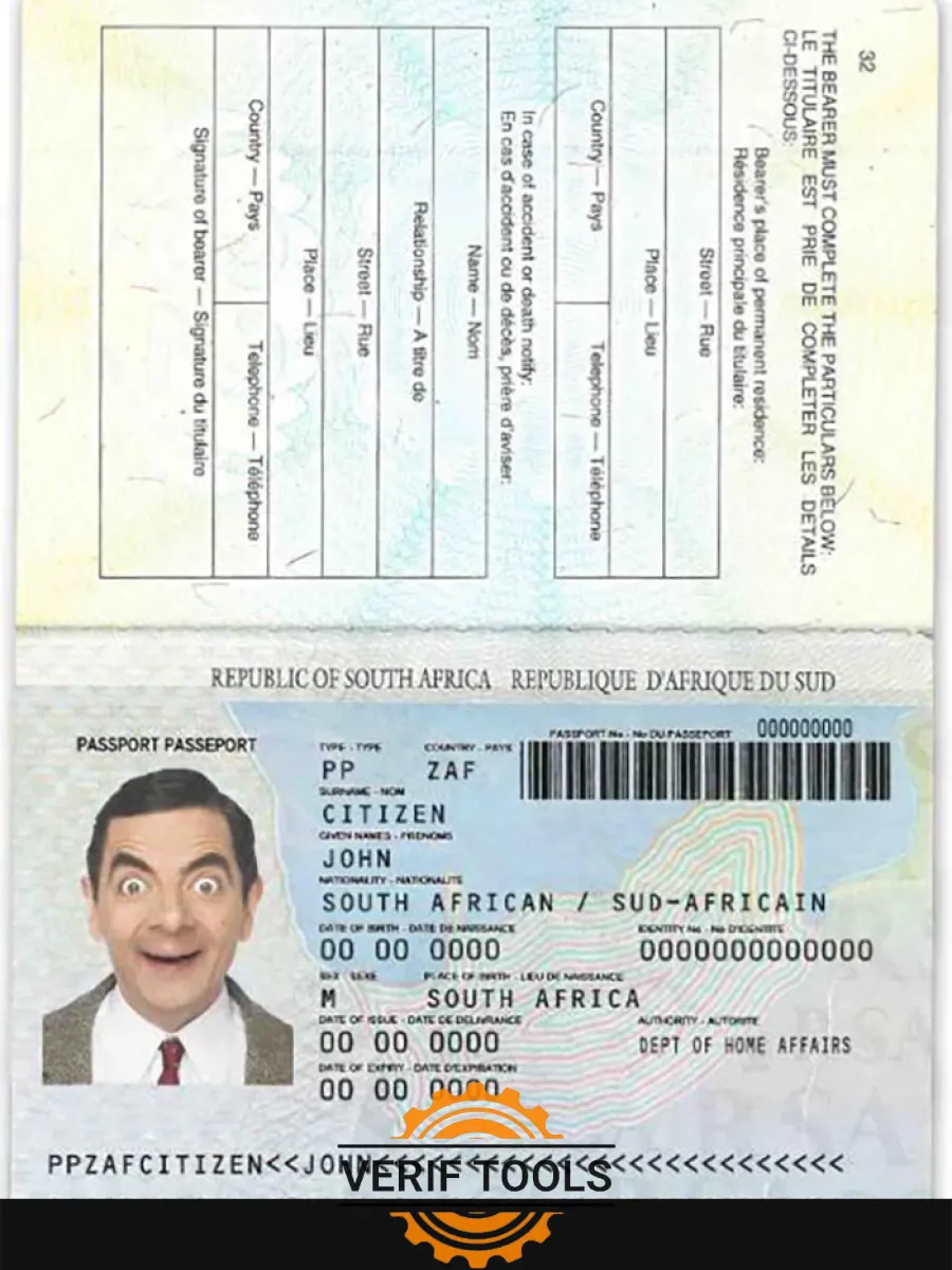 South Africa Passport 1996 2009 — Passports