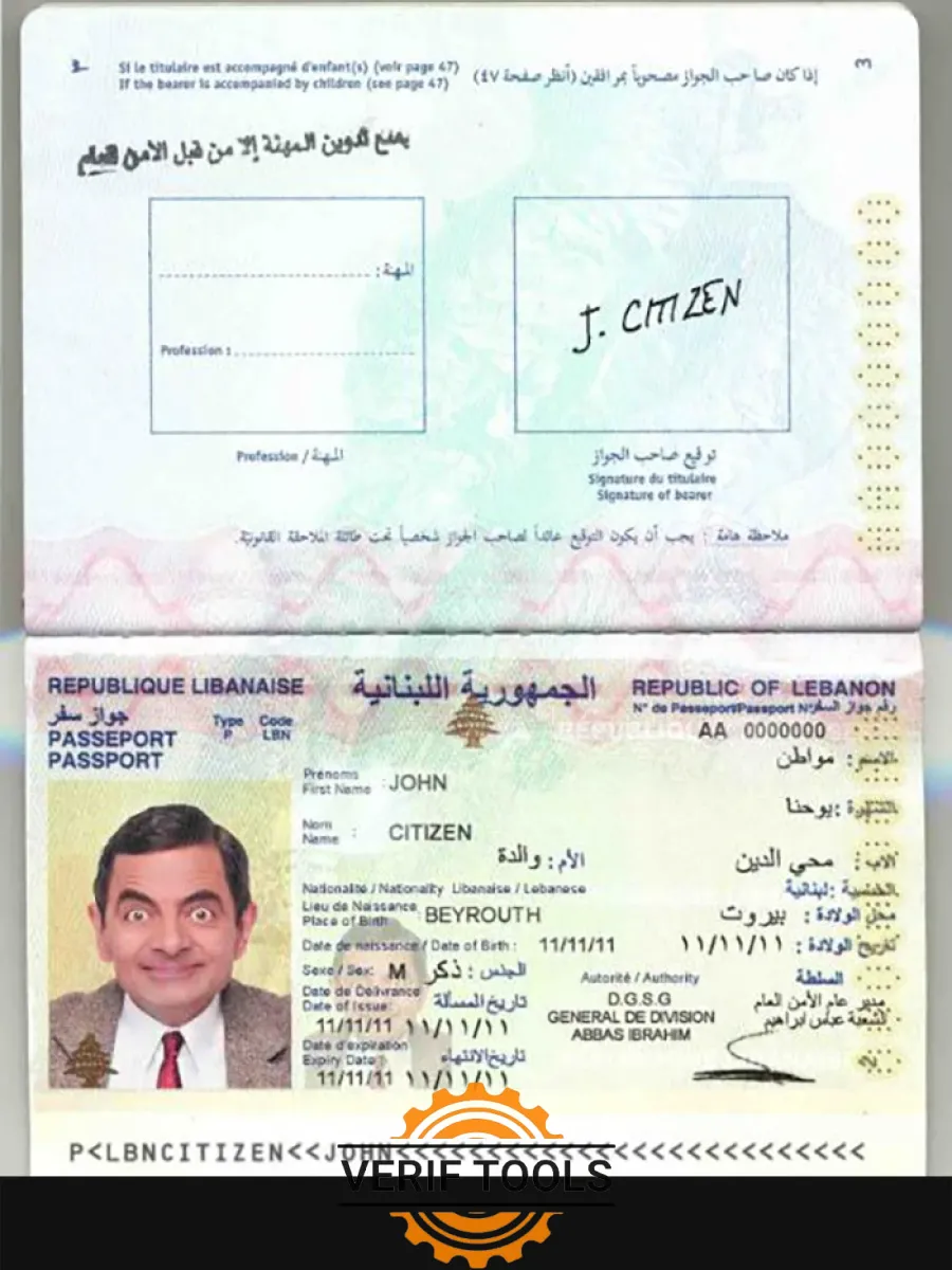 Lebanon Passport — Passports