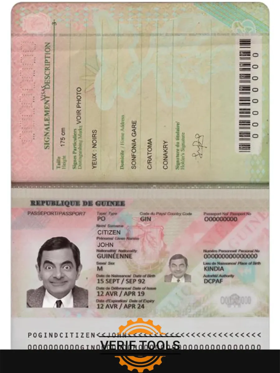 Guinea Passport 2018 Present — Passports