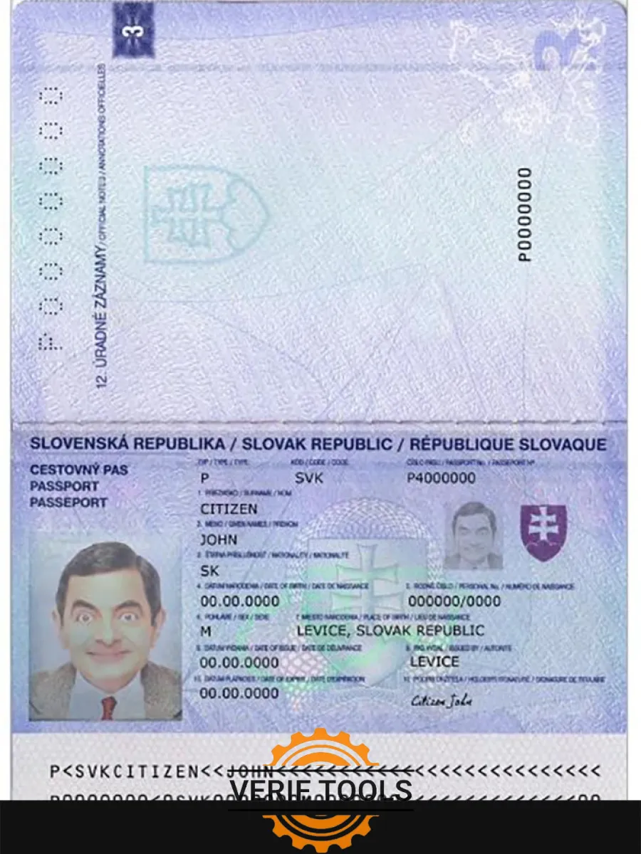 Slovakia Passport Version 2 — Passports
