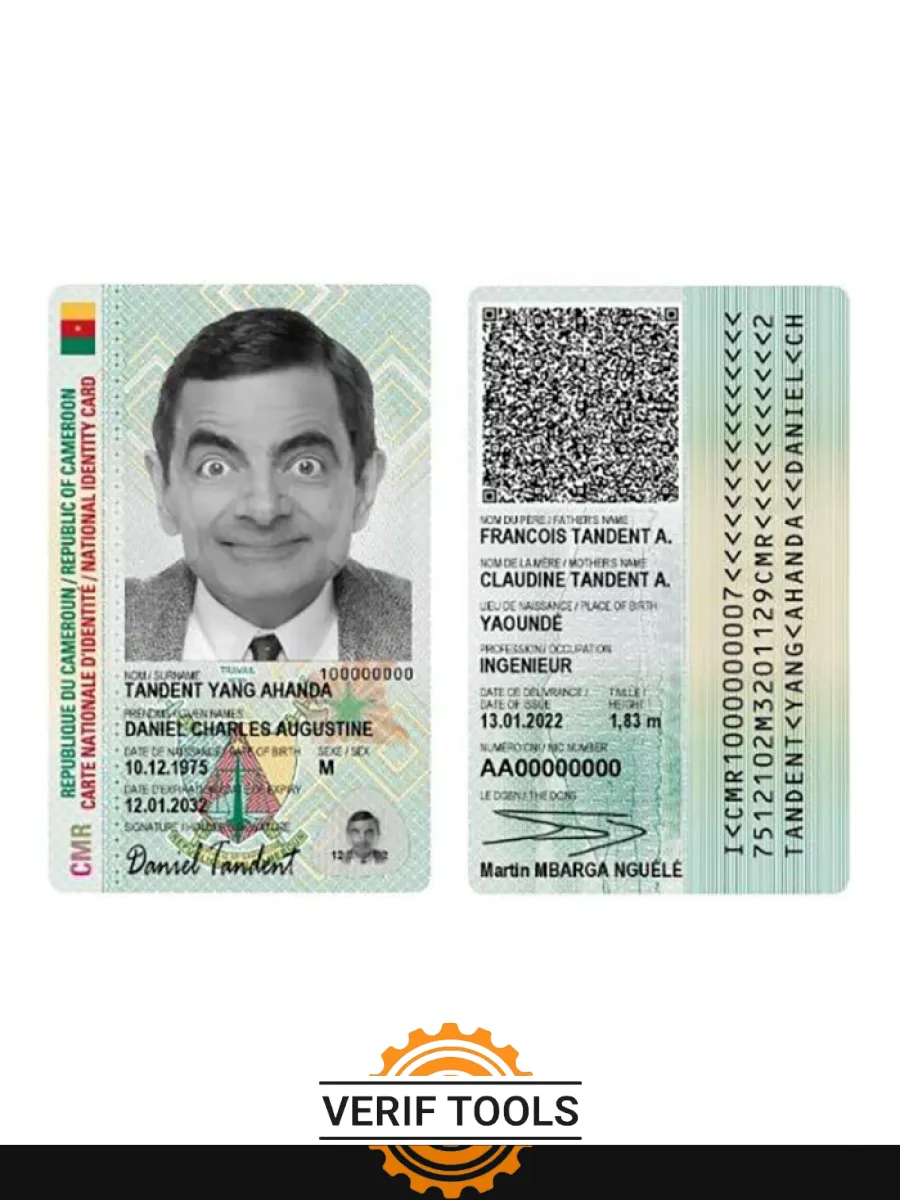 Cameroon Id Card 2022 Present — ID Cards