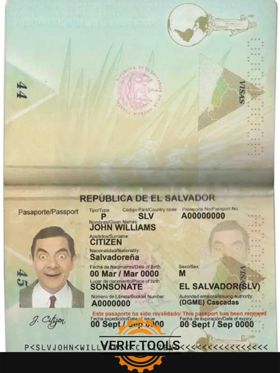 Salvador Passport — Passports