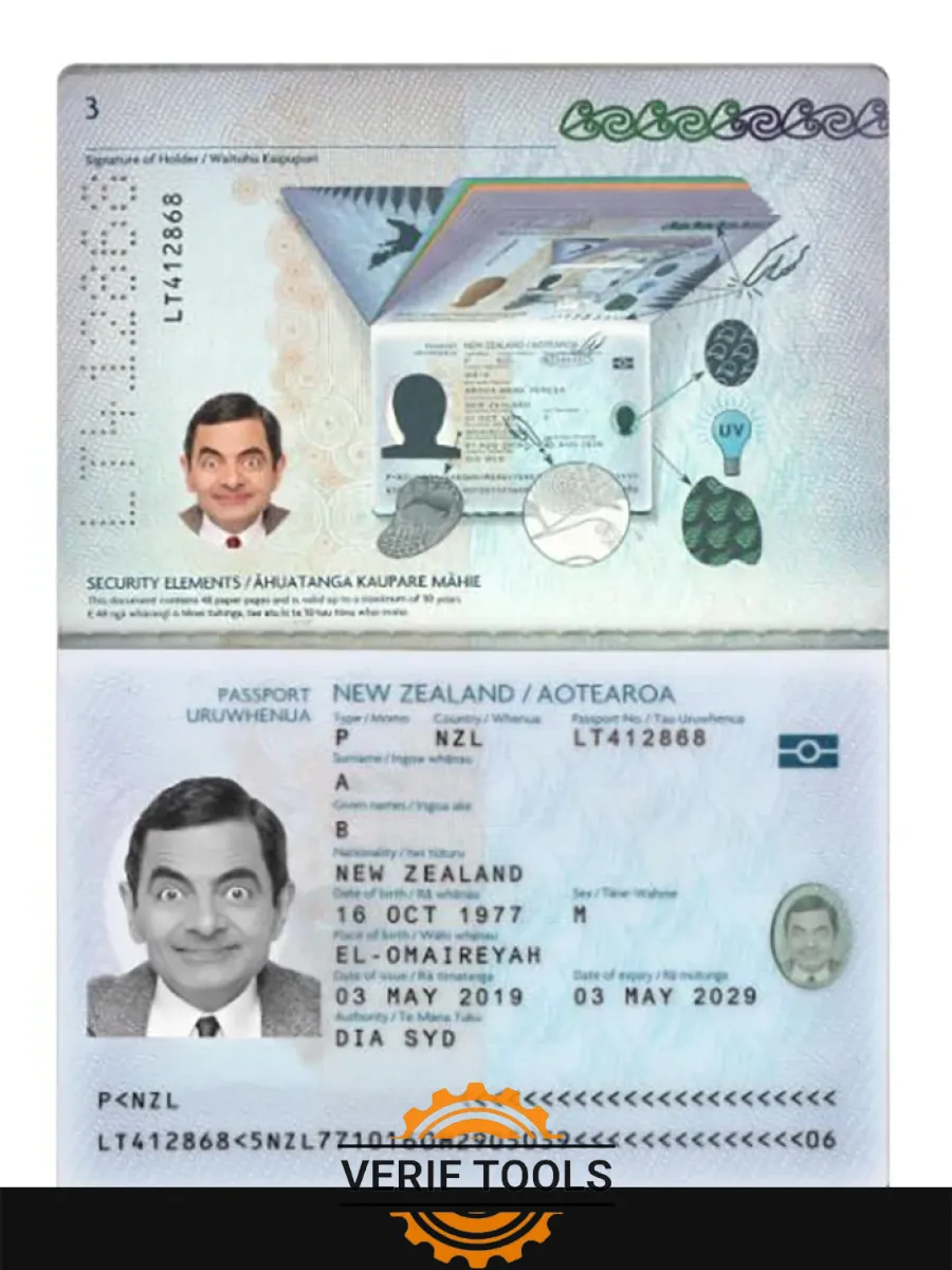 New Zealand Passport 2019 Present — Passports