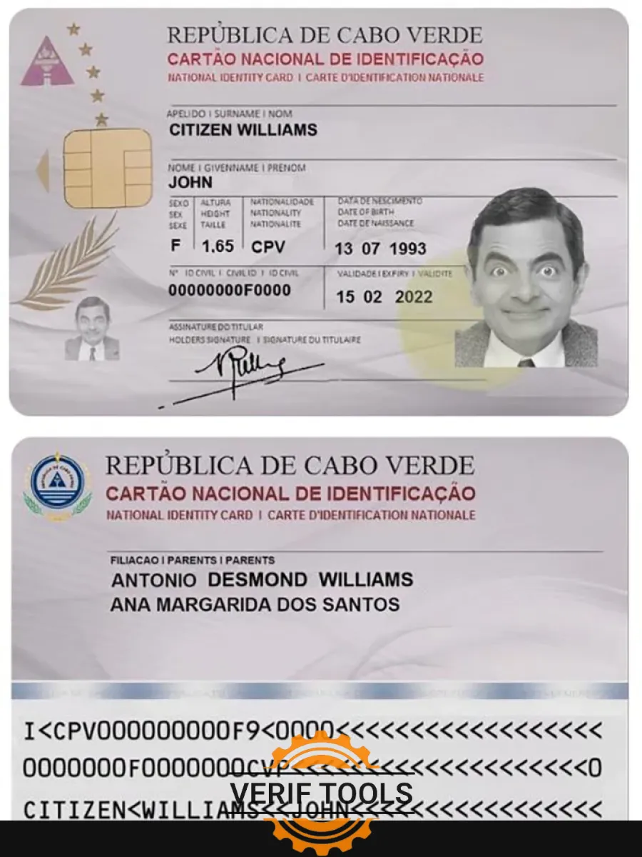 Cabo Verde Id Card — ID Cards