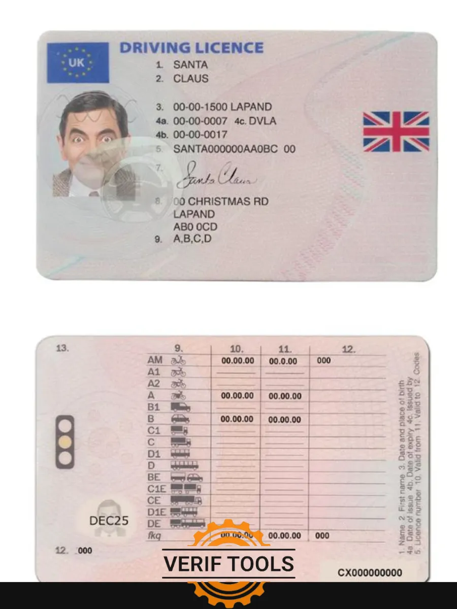 United Kingdom Driving License Between January 2021 And December 2021 — Driver License
