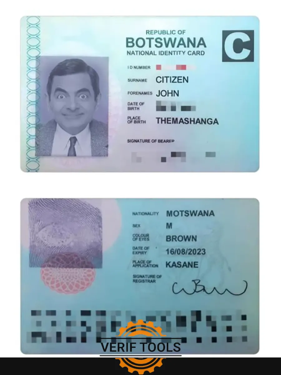 Botswana National Id Card — ID Cards