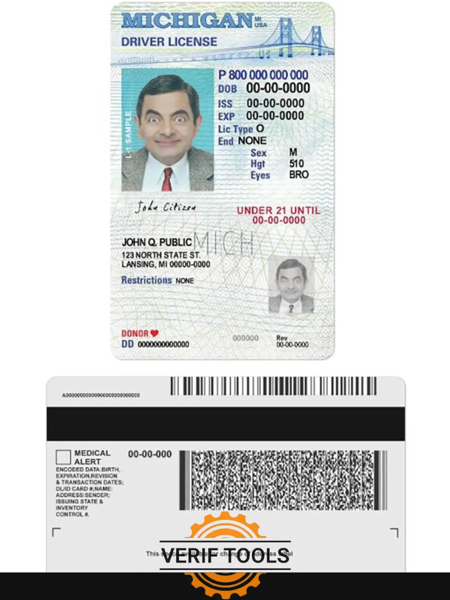 Usa Michigan Driving License Under 21 — Driver License