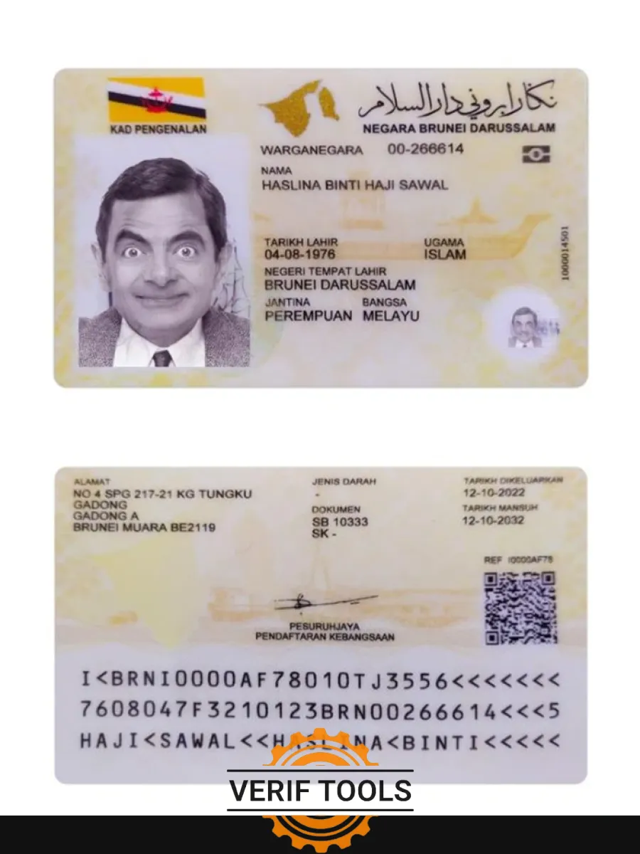 Brunei Id Card 2022 Present — ID Cards