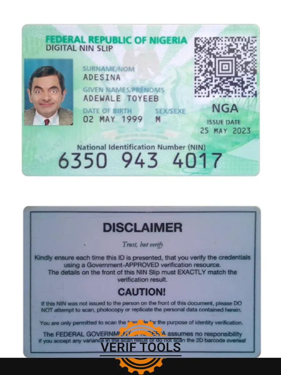 Nigeria Digital Id Card 2023 Present — ID Cards