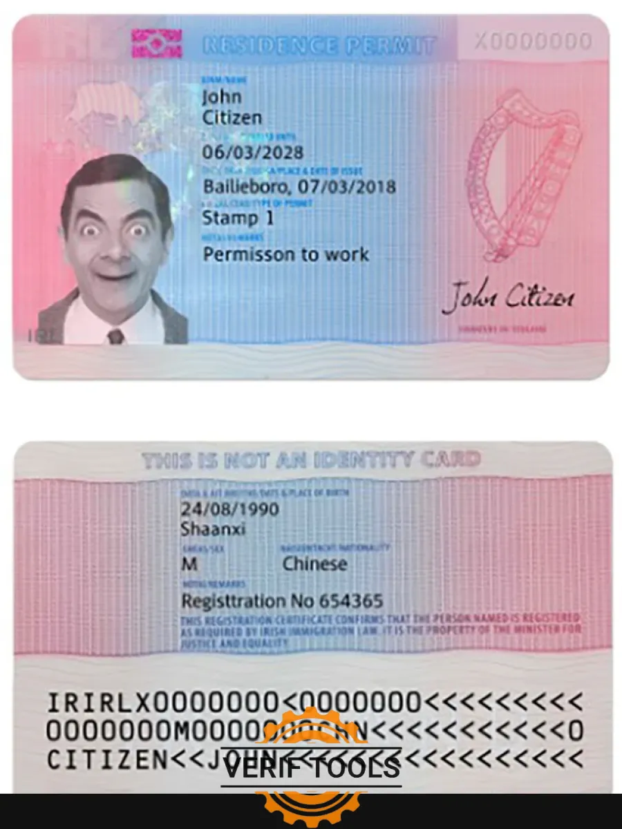 Ireland Residence Permit — Residence Permit