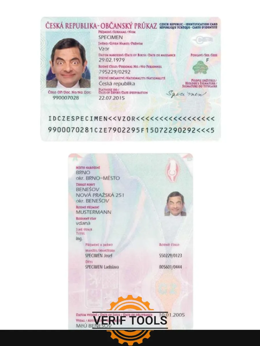 Czech Identification Card — ID Cards