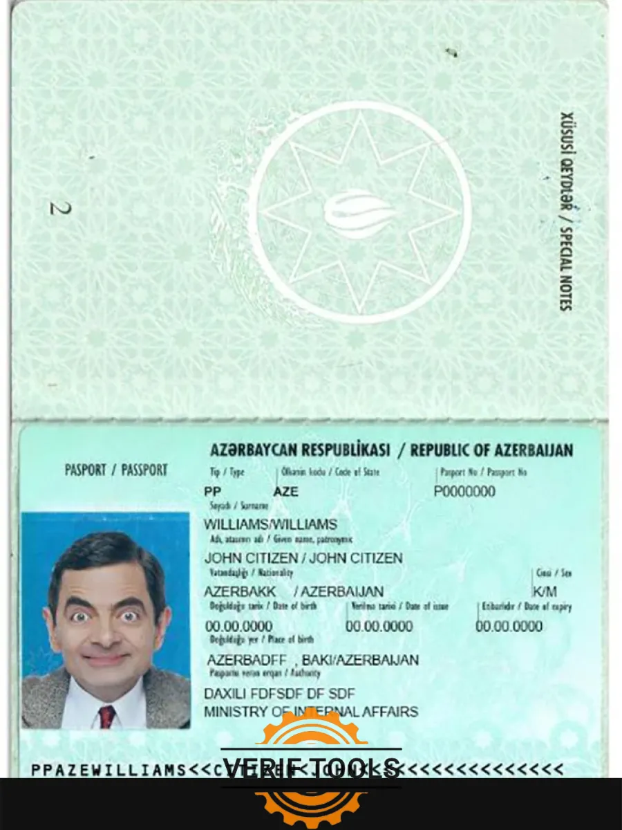 Azerbaijan Passport Version 2 — Passports