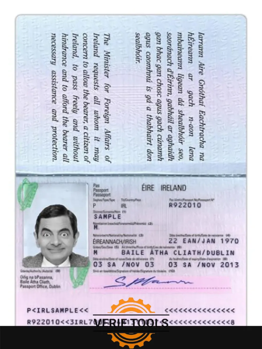 Ireland Passport Version 2 — Passports