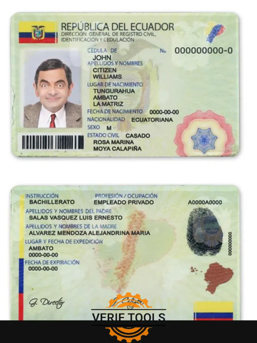 Ecuador Id — ID Cards