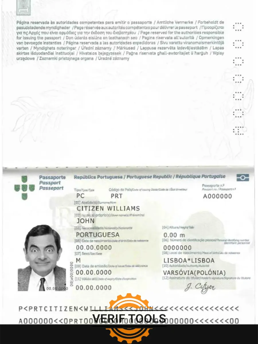 Portugal Passport 2006 2017 — Passports