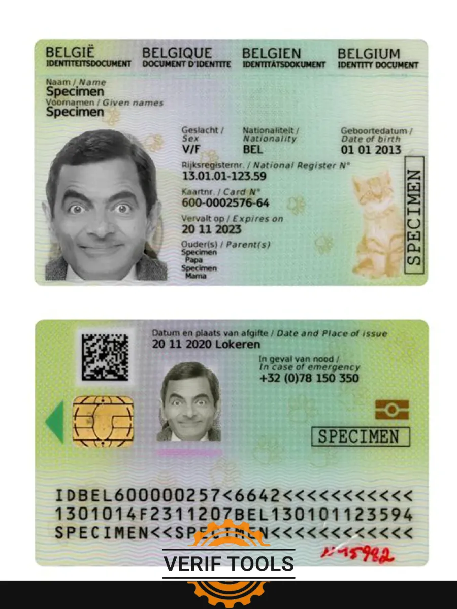 Belgium Kids Id 2020 Present — ID Cards