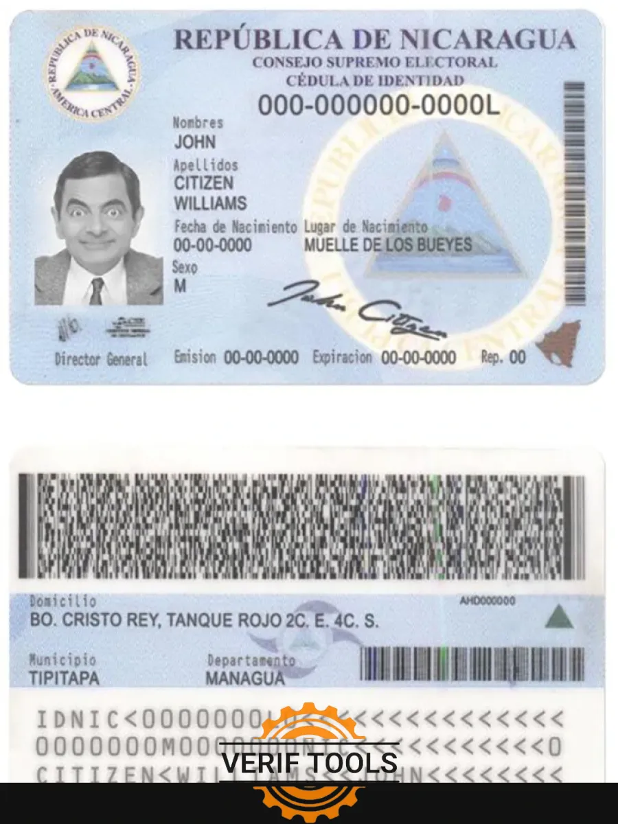 Nicaragua Identity — ID Cards