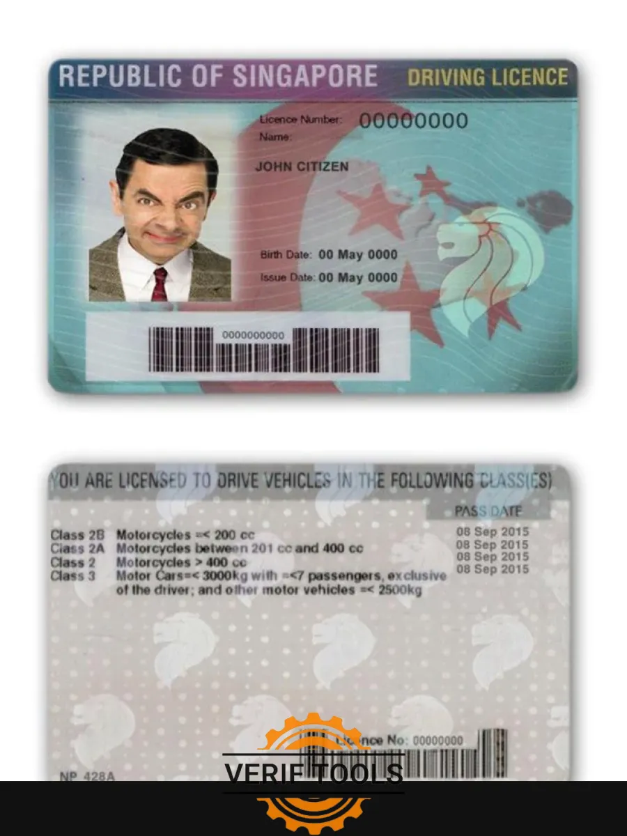 Singapore Driving License — Driver License