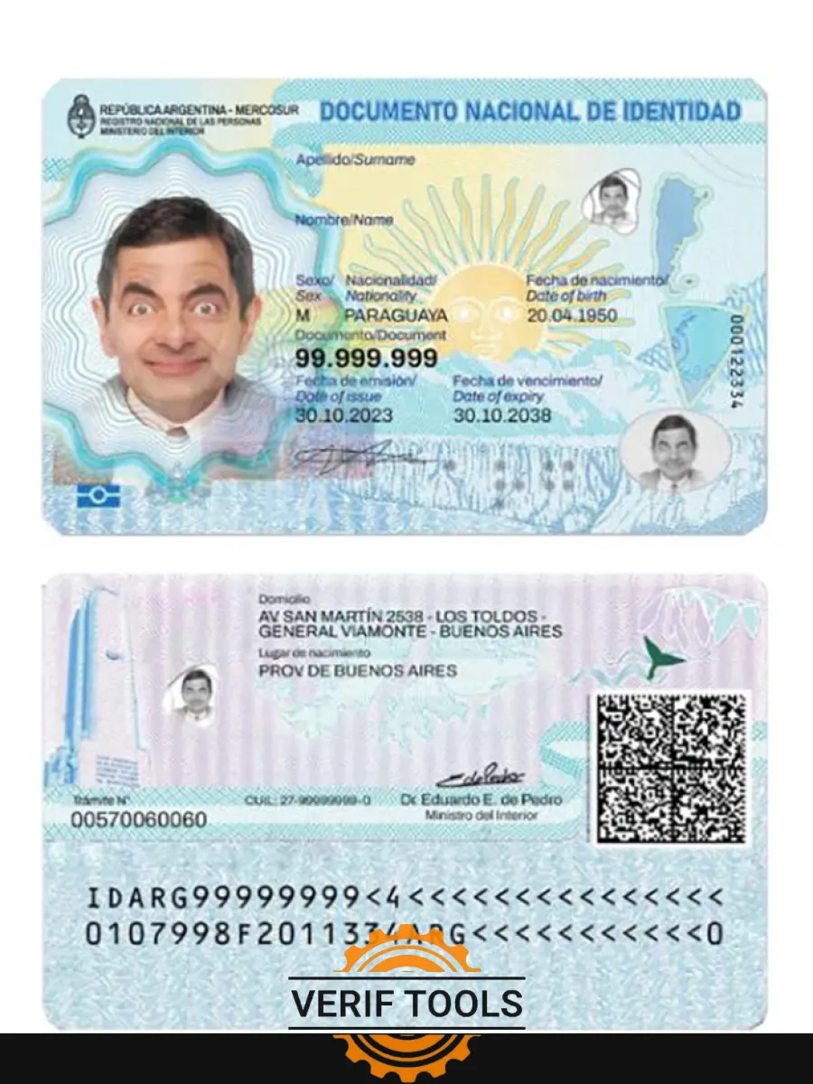 Argentina Id Card 2023 Present — ID Cards