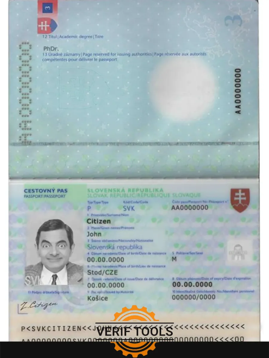 Slovakia Passport — Passports