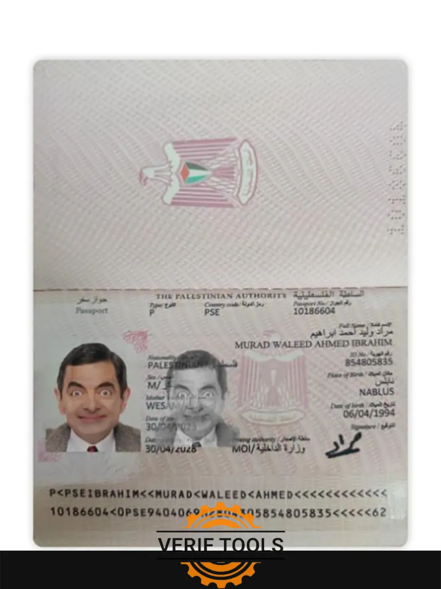 Palestine Passport 2023 Present — Passports