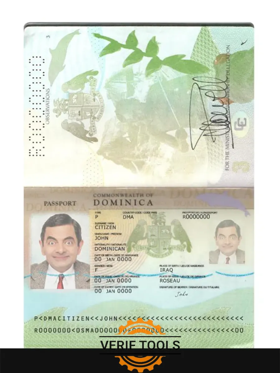 Dominica Passport New 2019 Present — Passports