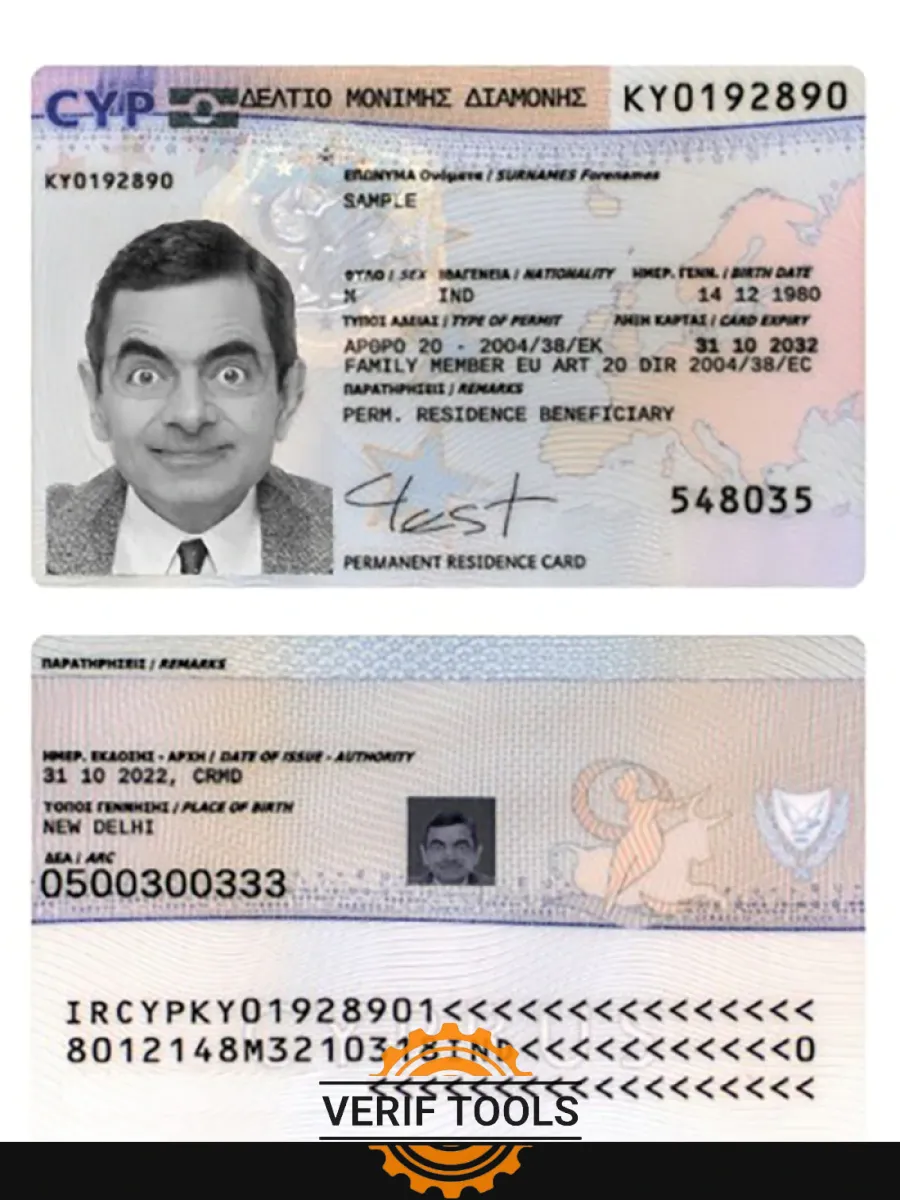 Cyprus Residence Permit — Residence Permit