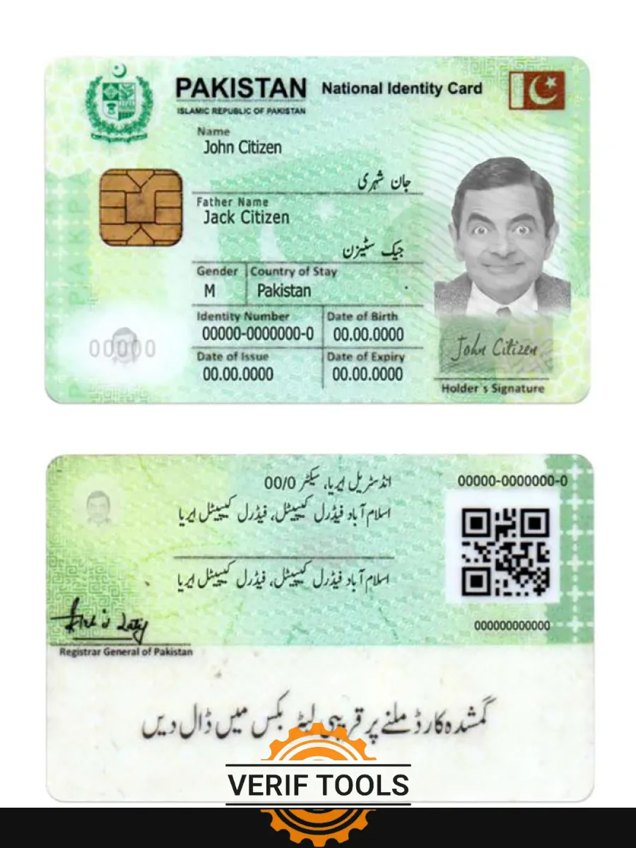 Pakistan National Id Card — ID Cards
