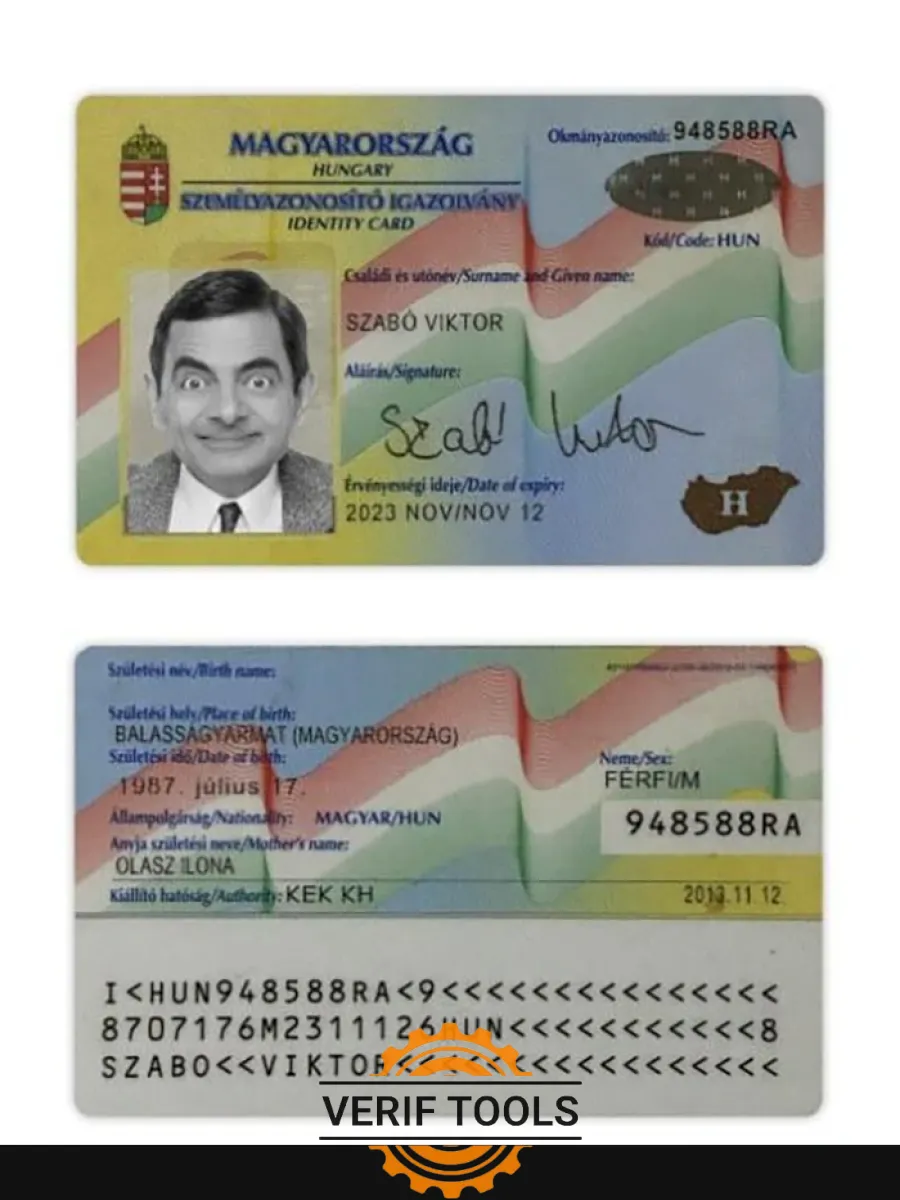 Hungary Id Card — ID Cards