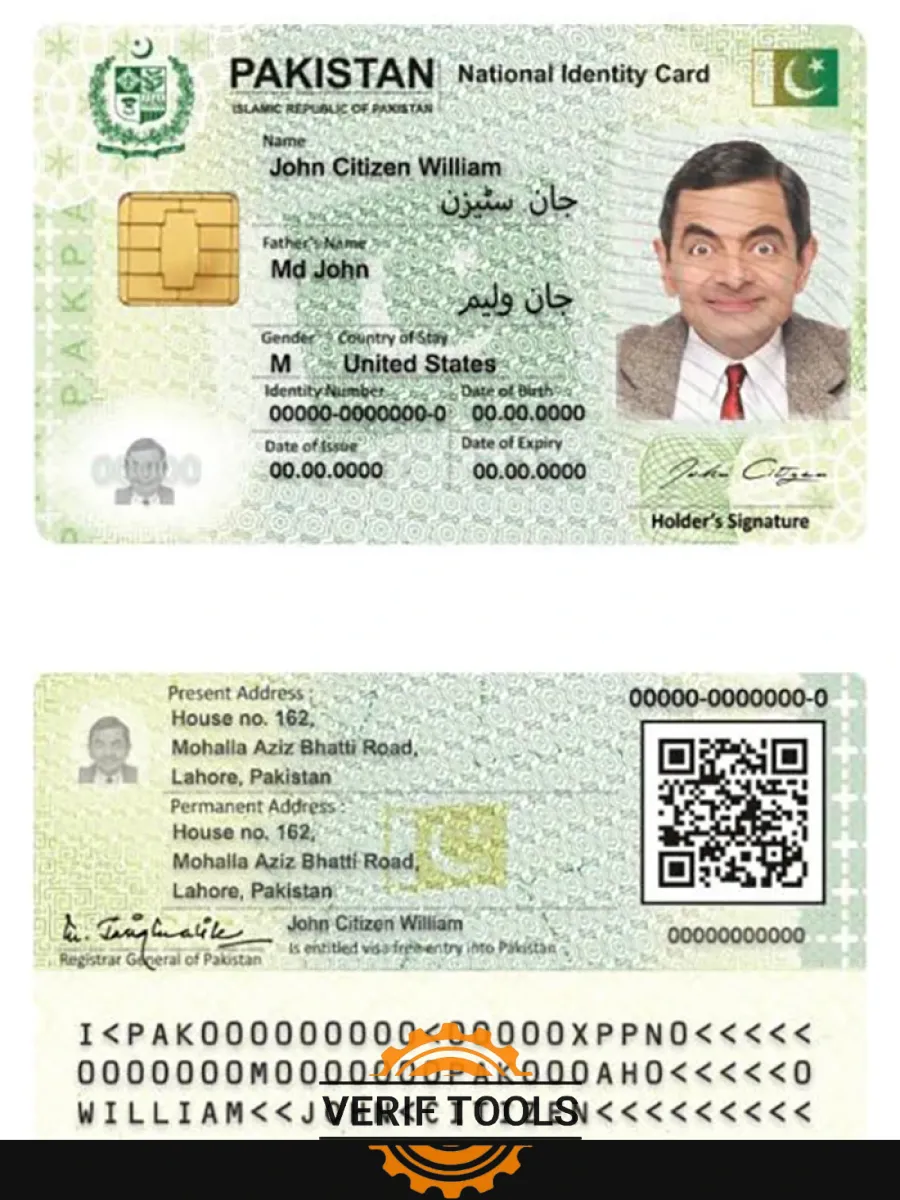 Pakistan Id — ID Cards