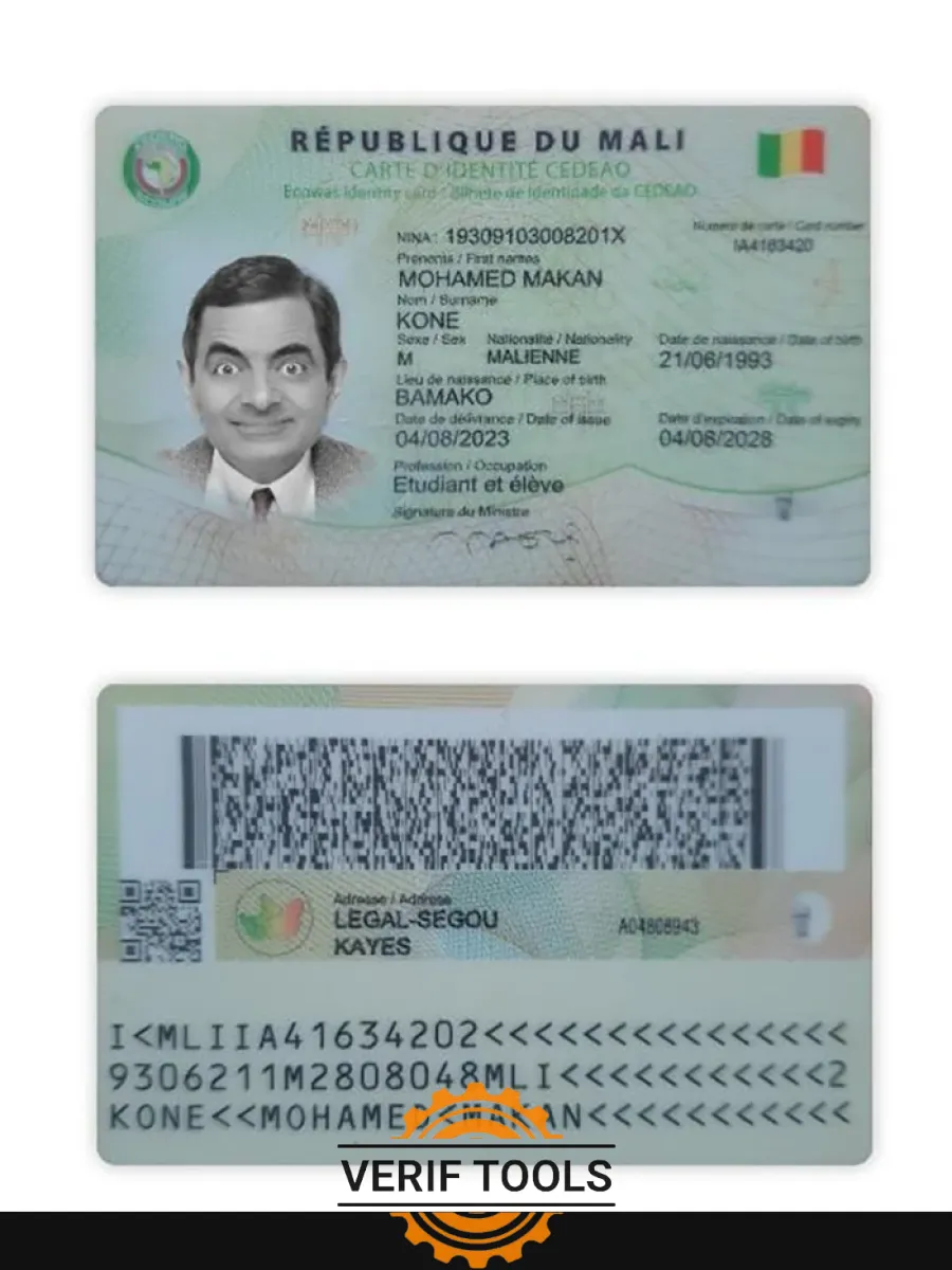 Mali Id Card — ID Cards