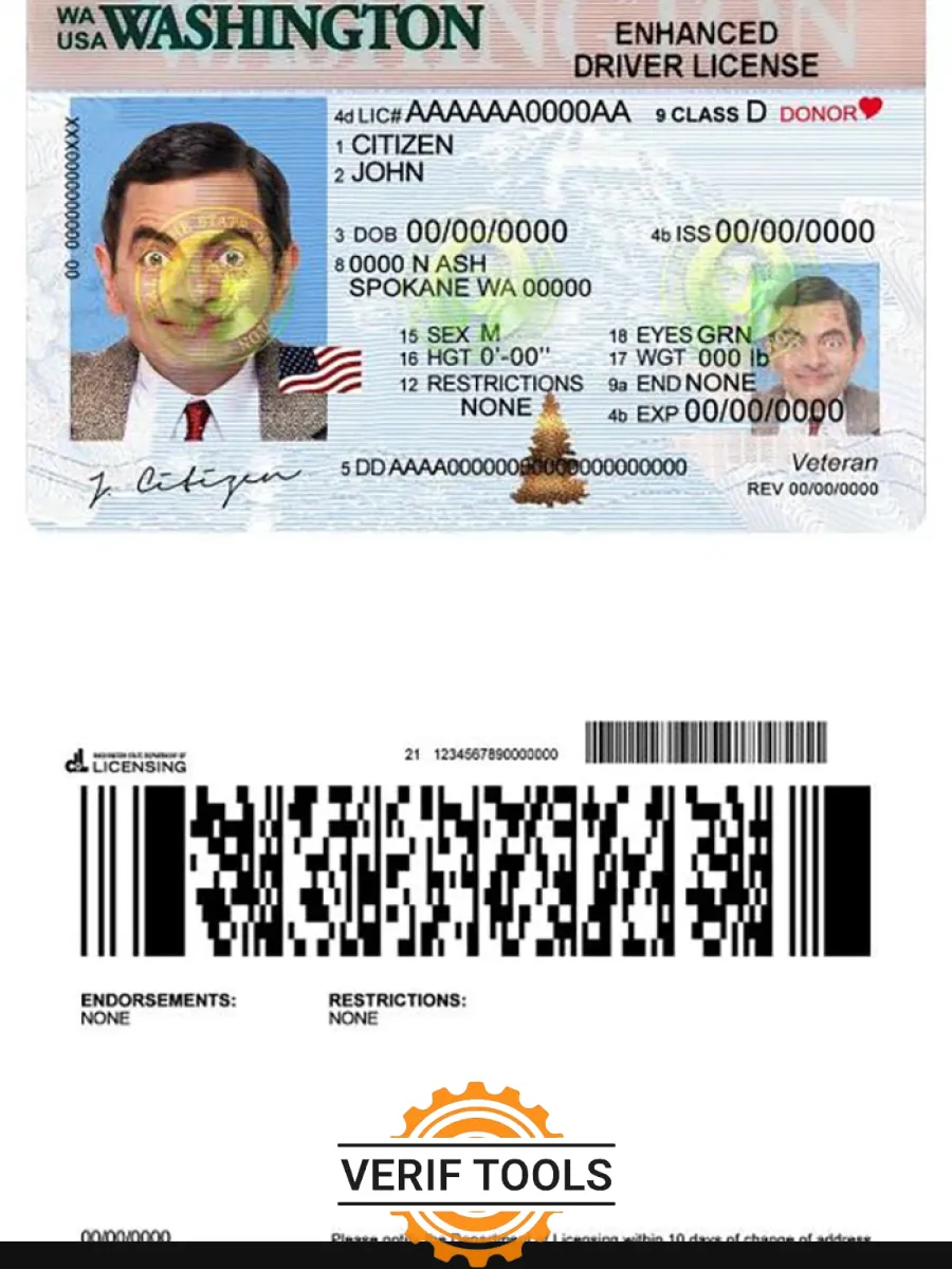 Usa Washington Driving License