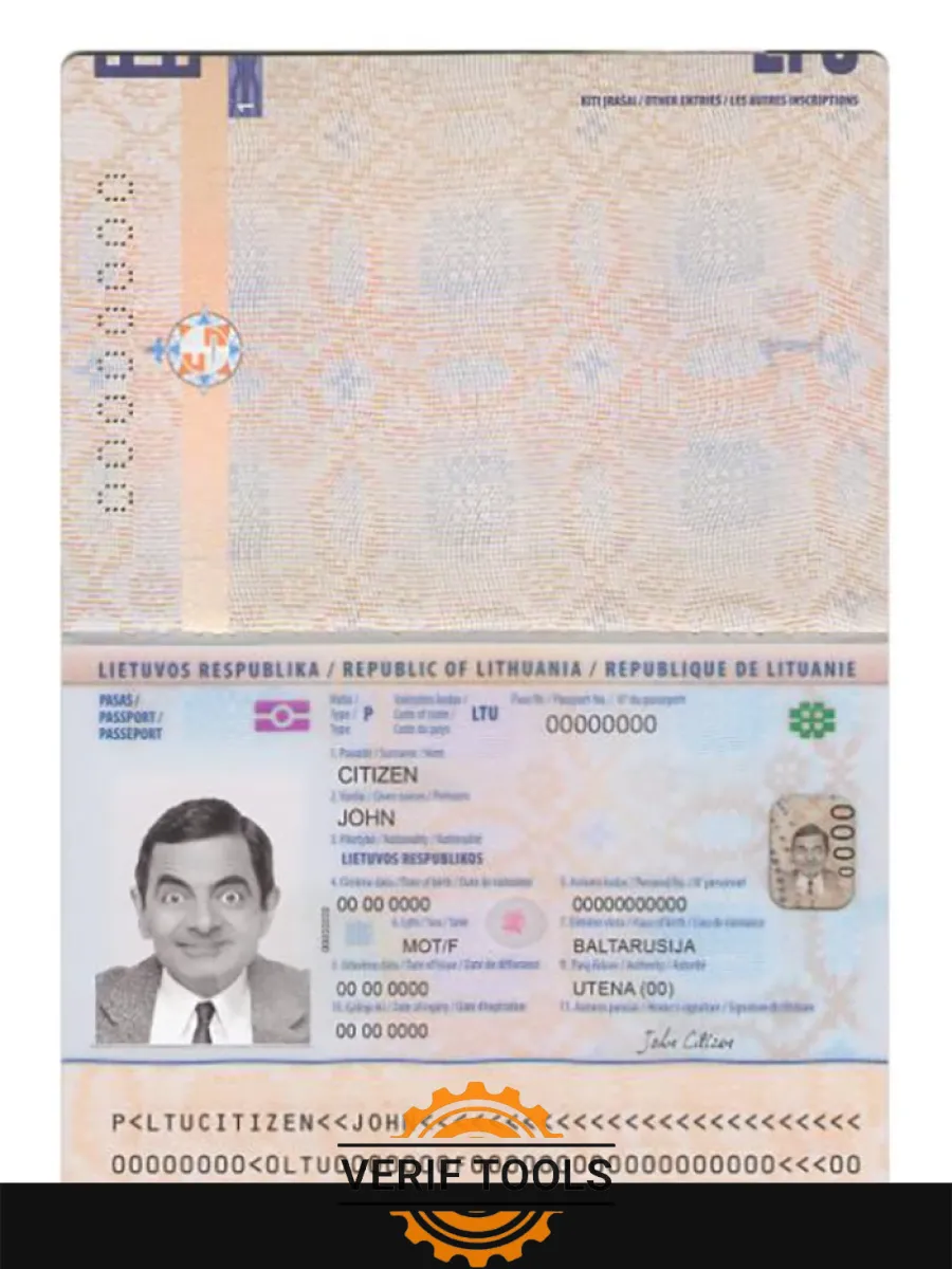 Lithuania Passport New 2021 Present — Passports