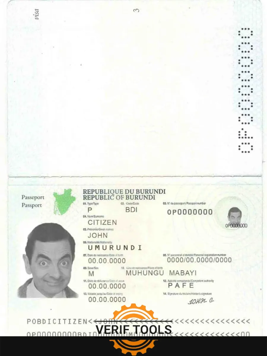 Burundi Passport 2011 2019 — Passports