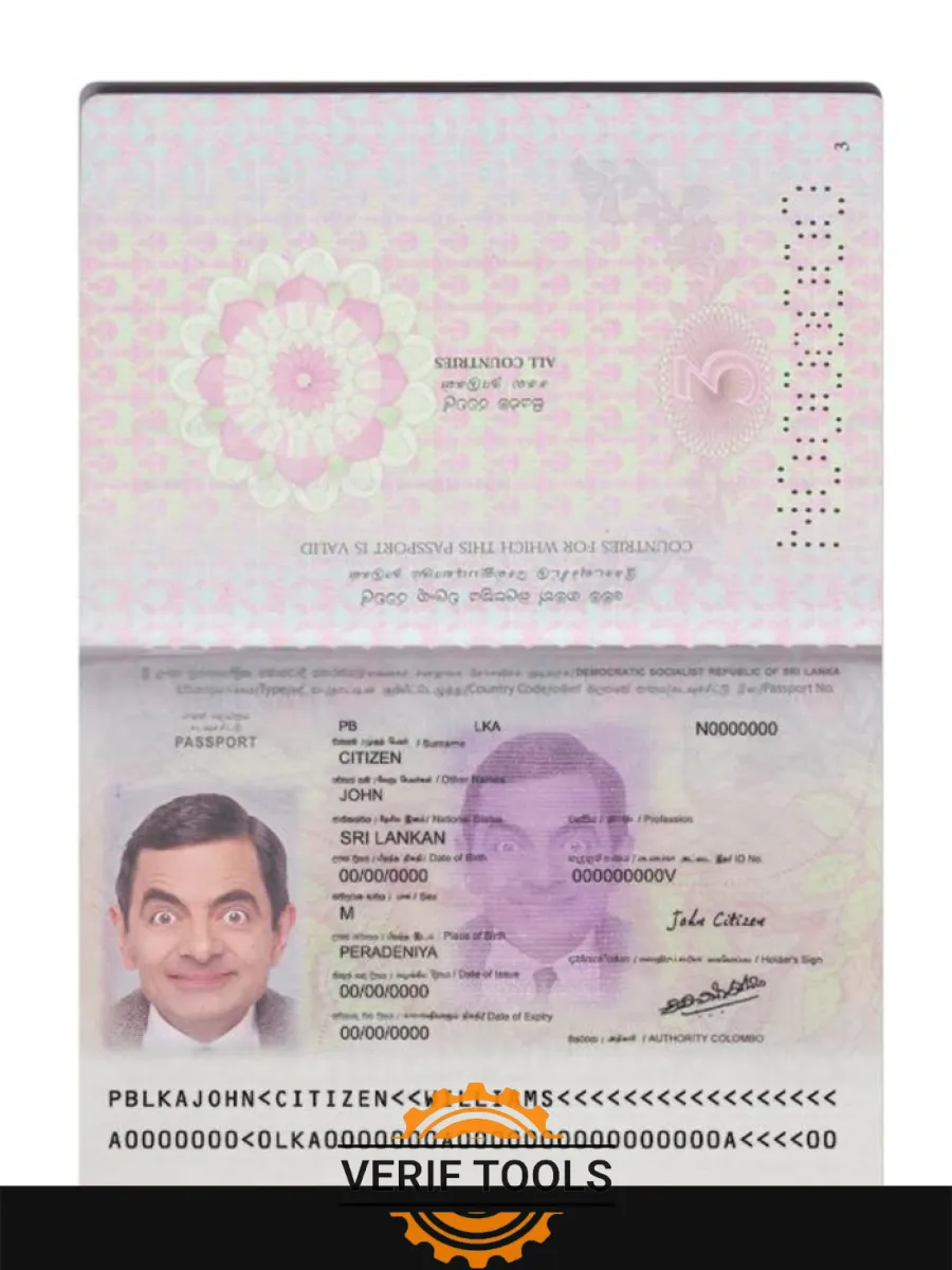 Sri Lanka Passport Version 2 — Passports