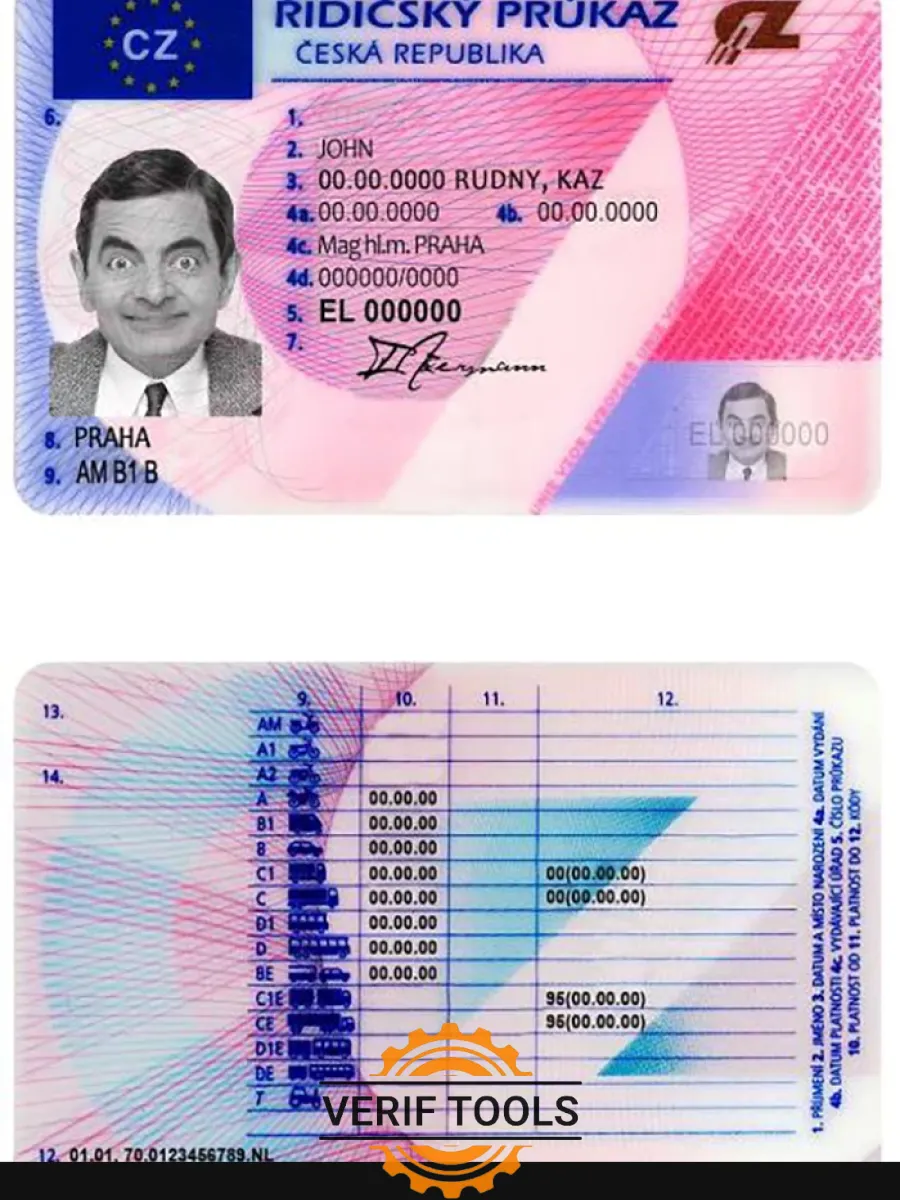 Czech Driving License — Driver License