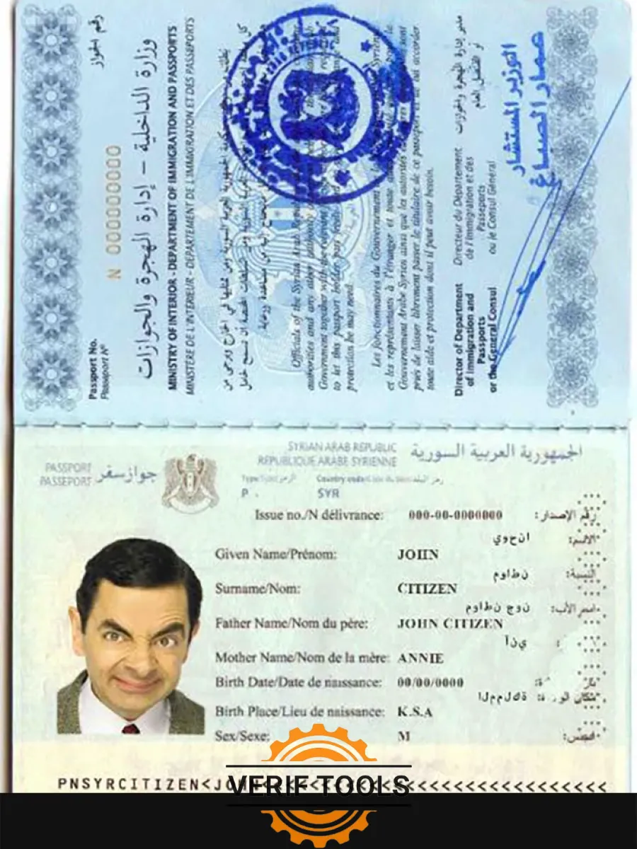 Syria Passport — Passports