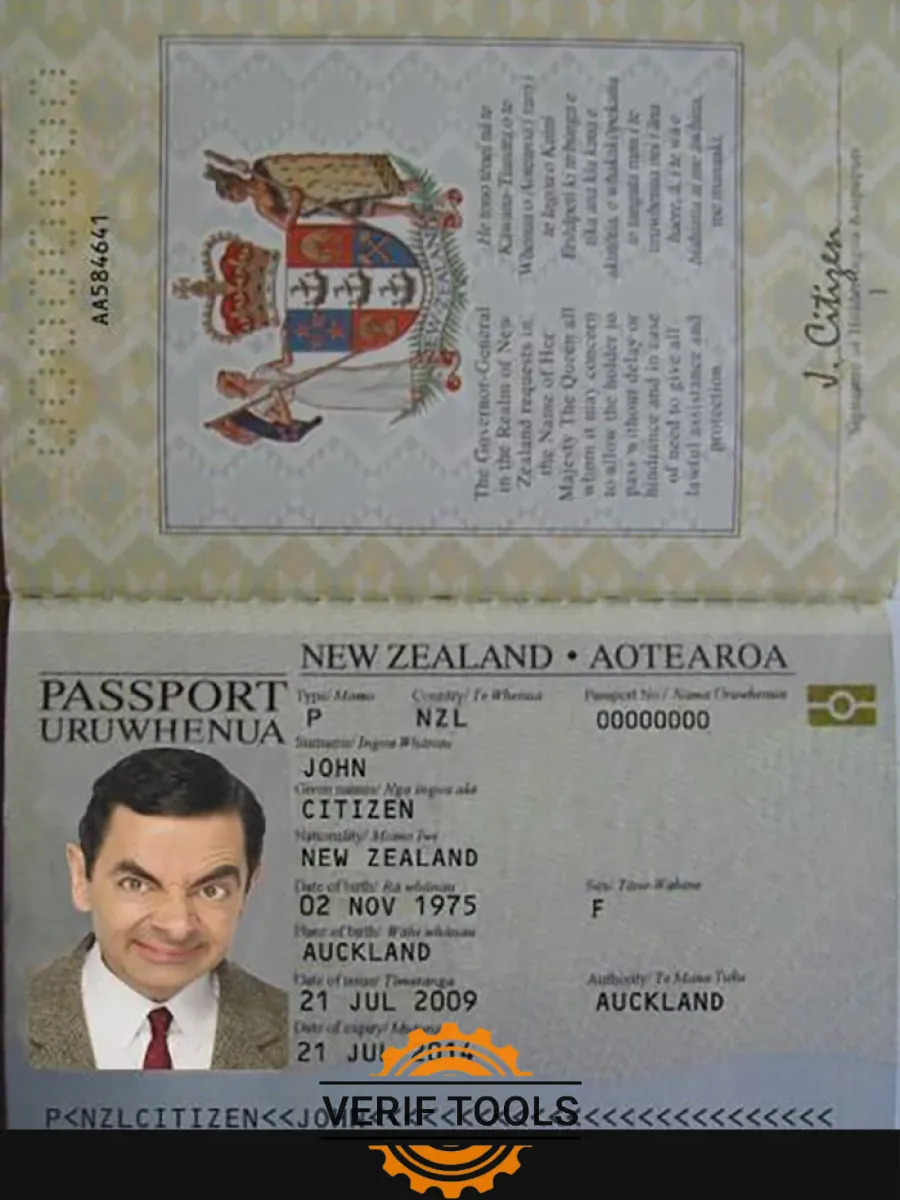 New Zealand Passport 2005 2009 — Passports