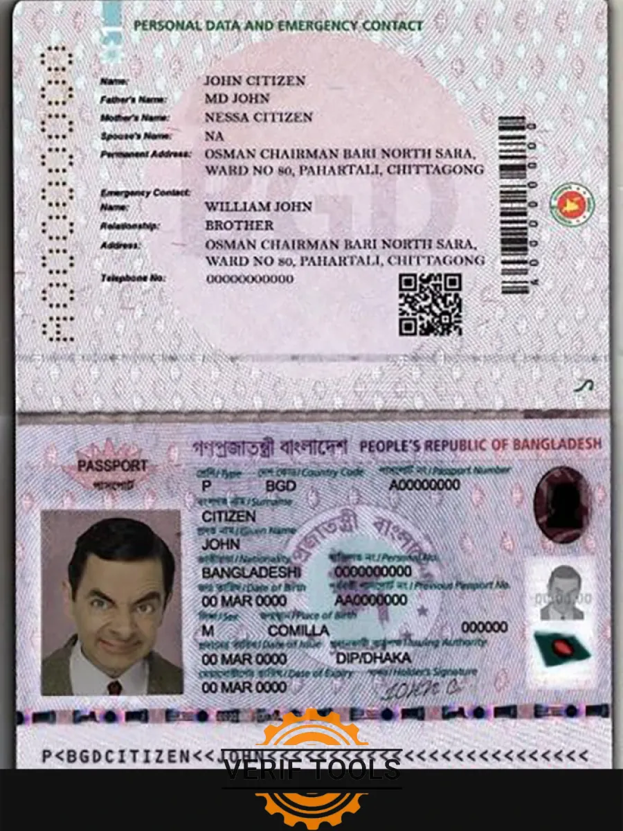 Bangladesh E Passport 2020 Present — Passports