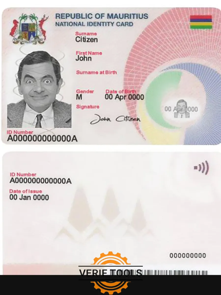 Mauritius Id — ID Cards