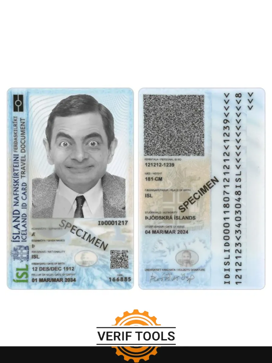 Iceland Id Card 2024 Present — ID Cards